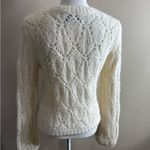 Reformation  Cream Cable Knit Sweater size small Photo 6