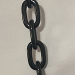 THE HOUSE OF WANT Elegant Black Chain Strap Bag GOLD LOOPS PLASTIC BLAC LOOPS Photo 3