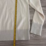 Lafayette 148 New York 100% Cashmere Crewneck Sweater Ivory + Light Grey Trim Size XS Photo 7