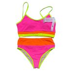 NWT Colorblock Neon Crop Bikini Set Photo 5