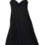 Forever 21 Floral Embroidered Maxi Dress Womens Size S Black Whimsygoth Photo 0