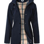 Saphirose Trench Black Windbreaker Jacket | Outdoor Raincoat Coat Small Photo 0