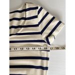 Hope & Henry Short Sleeve Tie Front Striped Dress White & Navy Size S Nautical Photo 11