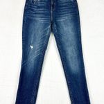 Flying Monkey Cuffed Stretch Boyfriend Jean Size 25 Medium Wash Mid Rise Blue Photo 2