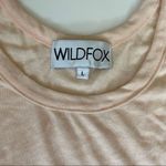 Wildfox Peach Basic Tank w/Raw Hem -L Photo 3