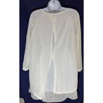 Shannon Ford New York White Lace Lined Split Back Blouse Size 1X Photo 1