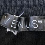 Venus Women's Black Sleeveless Tie Hem Ribbed Knit Cami Camisole Tank Top Size S Photo 2