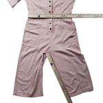 Madewell Top Stitched Coverall Jumpsuit Womens 0 Bashful Blush Crop Photo 5