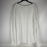 We The Free by Free People Oversized Long Sleeve Tee – White – Size M Photo 2
