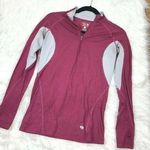Mountain Hardwear Womens Pullover 1/4 Zip Long Sleeve Top Sm Pink Gray Light Photo 0