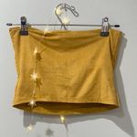 Urban Outfitters Mustard Suade Tube Top Photo 1