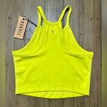 Nobull NWT Women’s High Neck Cropped Tank - XS Neon Yellow Photo 3