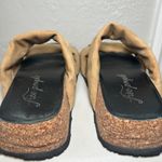 Free People ‎ Fairmont Women's 8 Platform Slide Sandals Suede Cork Beige Size 38 Photo 4