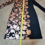 LuLaRoe NWT  Elegant Debbie Dress Metallic Rose Gold Floral SZ M Wedding Holiday Photo 7