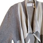 Alfred Dunner Crescent Sparkle Waterfall Front Cardigan Gray Silver Holiday SZ M Photo 2