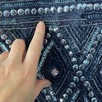 Adrianna Papell Beaded Mesh Sheath Dress 8 Photo 7