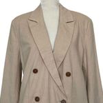 New York And Company NY&Company Double Breasted Linen Blazer Women’s Size L Lightweight Classic Photo 1