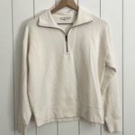 Vince  White Quarter Zip Sweatshirt Photo 0