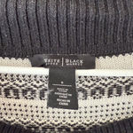 White House | Black Market sz S black white off shoulder sweater Photo 2