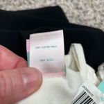 AQUA Black White Spaghetti Strap Ruffle Top Mini Dress Small NWT Photo 6