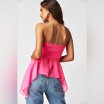 Free People  Naeva Ruffle top in Vavavoom pink Photo 0