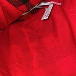 Forever 21  juniors size large red and black plaid button and buckle skirt mini Photo 2