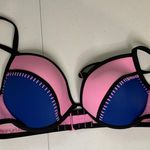 Victoria's Secret Victoria’s Secret Blue And Pink Bikini Top 36C  Photo 0