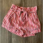 American Eagle  striped paper bag shorts Photo 0