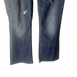 Silver Jeans Silver‎ Women's Size 26 X 31 Lola Mid Rise Medium Wash Distress Bootcut Jeans Photo 3