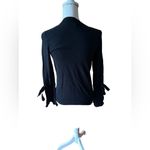 Michael Kors  Black Long Sleeve Blouse with Sleeve Bow Detail‎ Photo 2