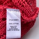 Y2K Jolie & Joy Knit Crochet Crop Womens Tank Top Sz 2X Coral Coquette Festival Orange Photo 11