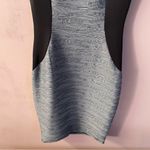 Double Click Gray & Black Bodycon Textured Mini Dress Photo 5