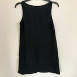 J.Crew  Linen Black shift dress with pockets and accented hemline 2 Photo 5