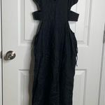 Bec & Bridge Bec Bridge black linen cut out Noelle maxi dress sz 6 quiet luxury wedding guest Photo 3