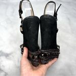 Christian Louboutin Pyraclou 110 Studded Leather Platform Wedge Sandal Heels 39 Photo 6