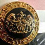 St. John Vintage  Couture Lion Crest Clip-On Earrings Photo 2