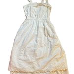 Madewell Eyelet Tiered Midi white dress Photo 0