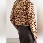 NWT Ralph Lauren purple label calf hair leopard print leather jacket Brown Size 6 Photo 1