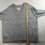 Aerie Sz S Sweater Oversized V-neck Knit Pullover Gray Soft Cozy Winter Women’s Photo 9