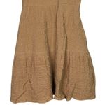ZARA  Sleeveless Short Tiered Crinkle Cris Cross Spaghetti Straps Mini Dress M Photo 6