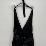 City Studio Halter Dress Y2k Style Sparkle Glitter Formal Size Large (Juniors) Black Photo 4