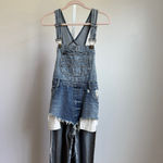 Carmar‎ sz S blue distressed cutout cottagecore Denim Overalls Photo 1