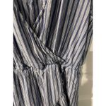 American Eagle blue and white ruffle sleeve‎ romper L Size L Photo 2