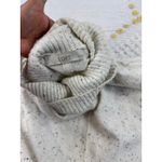 Loft  Petite Cream Speckled Knit Turtleneck Poncho Style Sweater Top Photo 5