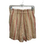 Joie NWT  Maelina Linen Striped Paperbag High Waist Shorts in Porcelain - Size M Photo 3