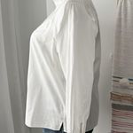 Everlane The Wing-Shoulder White Mockneck Long Puff Sleeve Pullover Top Size 14 Photo 2