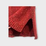 Abercrombie & Fitch  Wool Blend Chunky Mock Neck sleeveless sweater vest Reds L Photo 4