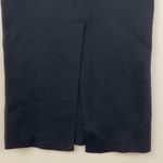 ZARA Black Knit Stretch Silver O-Ring Front Zipper Fitted Pencil Skirt NEW Photo 6