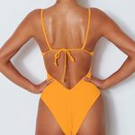 White Fox Boutique Hot sexy White Fox Playa Del Rey one piece swimsuit in tangerine NWT size medium Photo 1