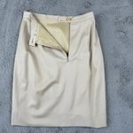 Escada Wool Pencil Skirt Career Wear Business Casual Beige Size 34 US 4 Designer Tan Photo 5